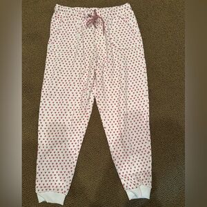 Roller Rabbit pink heart sweatpants size L
